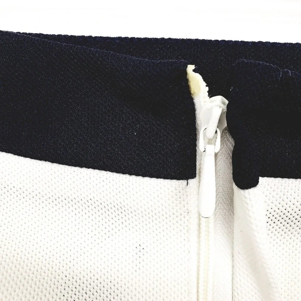Fred Perry Sportswear Vintage Tennis Skirt White Black Pique Wrap Size 42 - Picture 7 of 11
